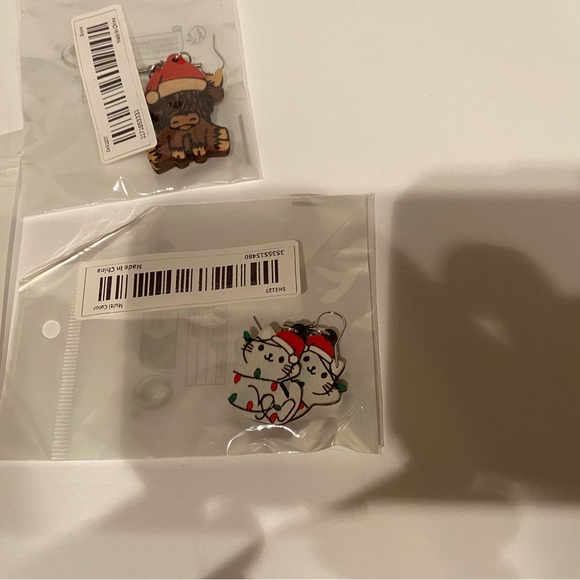 New Christmas earrings 4 pair - Picture 3 of 6